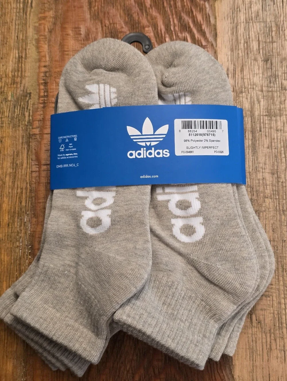 Unisex Adidas Originals Trefoil quarter socks